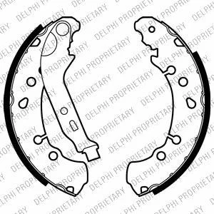 Гальмівна колодка DAIHATSU CHARADE VIII TOYOTA YARIS, YARIS CROSS 1.0-1.8 01.05- Delphi LS2021