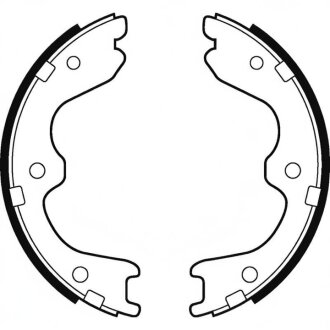 Колодки гальмівні барабанні (комплект 4 шт) Delphi LS2029