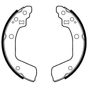 Гальмівна колодка SUZUKI SWIFT III 1.3/1.3D/1.5 02.05-06.12 Delphi LS2046