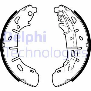 Комплект тормозных колодок из 4 шт. барабанов Delphi LS2050 (фото 1)