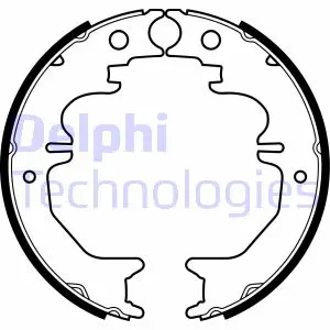 Гальмівна колодка LEXUS GX TOYOTA 4 RUNNER IV, 4 RUNNER V, FJ CRUISER, FORTUNER, LAND CRUISER, LAND CRUISER 90, LAND CRUISER PRADO, SEQUOIA 2.7-4.7 04.95- Delphi LS2053 (фото 1)