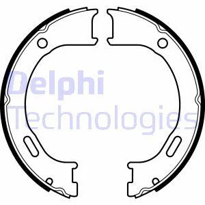 Комплект тормозных колодок из 4 шт. барабанов Delphi LS2076 (фото 1)