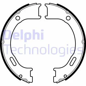 Комплект гальмівних колодок з 4 шт. барабанів Delphi LS2076