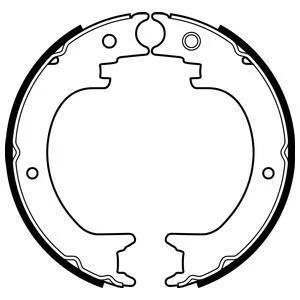Комплект тормозных колодок из 4 шт. барабанов Delphi LS2082 (фото 1)