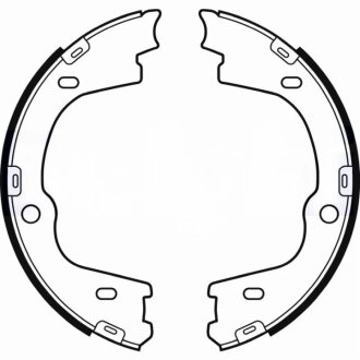 Колодки гальмівні барабанні (комплект 4 шт) Delphi LS2086