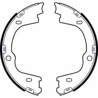 Колодки гальмівні барабанні (комплект 4 шт) Delphi LS2086