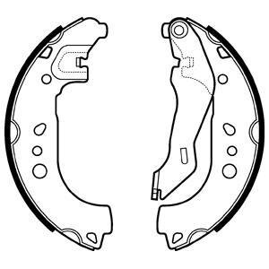 Гальмівні колодки, барабанні Delphi LS2107