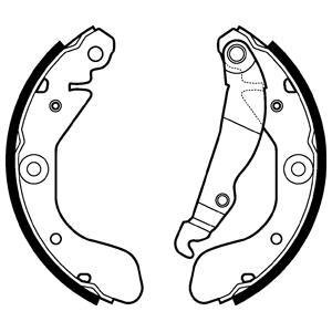 Комплект гальмівних колодок з 4 шт. барабанів Delphi LS2114