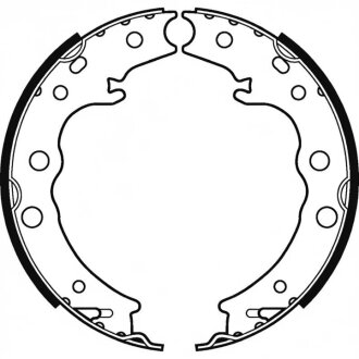Колодки гальмівні барабанні (комплект 4 шт) Delphi LS2125