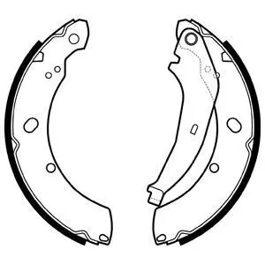 Гальмівна колодка AUDI 80 B2 CHRYSLER PT CRUISER SEAT TOLEDO I SKODA FABIA I, FABIA II, RAPID VW GOLF III, GOLF IV, POLO, POLO V, POLO VI, VENTO 1.0-2.8 10.83- Delphi LS2136 (фото 1)
