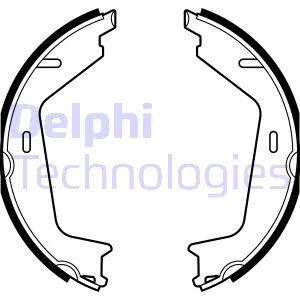 Комплект тормозных колодок из 4 шт. барабанов Delphi LS2144 (фото 1)