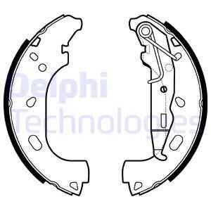 Комплект гальмівних колодок з 4 шт. барабанів Delphi LS2167