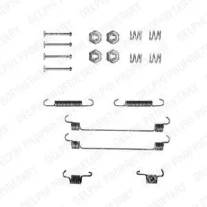 Монтажний набір гальмівної колодки (BENDIX) ALFA ROMEO 145, 146, 33 CITROEN AX, ZX FIAT BRAVA, BRAVO I, MAREA RENAULT 19 II, 19 II CHAMADE, MEGANE I, MEGANE I CLASSIC 1.1-2.0 05.83- Delphi LY1112 (фото 1)