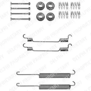 Монтажний набір гальмівної колодки (BOSCH) FORD TRANSIT, TRANSIT TOURNEO NISSAN CABSTAR E, MAXIMA / MAXIMA QX IV, TERRANO II 2.0-3.3 10.92-12.14 Delphi LY1302 (фото 1)