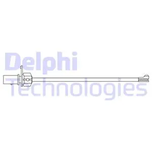 DELPHI - Датчик зносу гальмівних колодок передніх Audi A4/A5/Q5/Q7 15-/VW Touareg 18- Delphi LZ0304 (фото 1)