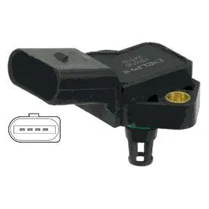 Датчик тиску у впускному колекторі (4 pin) AUDI A2 VW BORA, BORA I, GOLF IV 1.6 01.02-06.06 Delphi PS10160 (фото 1)