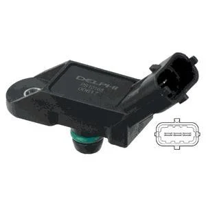 Датчик тиску у впускному колекторі (3 pin) FIAT DOBLO, DOBLO CARGO, GRANDE PUNTO, IDEA, LINEA, PUNTO, PUNTO EVO, SIENA LANCIA MUSA, THESIS, YPSILON 1.2-2.0 07.02- Delphi PS10168