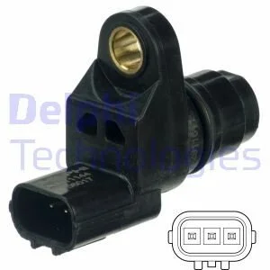 Датчик положення розподільчого валу HONDA ACCORD VII, CITY IV, CIVIC VII, CIVIC VIII, CR-V II, CR-V III, ELYSION, FR-V, JAZZ II, STREAM 1.2-2.4 05.01- Delphi SS11144 (фото 1)