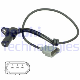 Датчик обертів колінвалу AUDI Q7 (4LB) - 4.2 FSI QUATTRO -ua Delphi SS11322