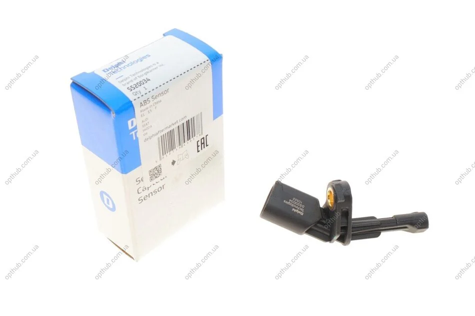 Датчик ABS VW PASSAT B6 (3C2) - 1.8 TSI; REAR (R); ДЛЯ АВТО БЕЗ PARK ASSIST SYSTEM Delphi SS20034 (фото 1)