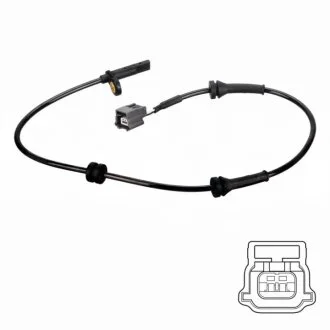 Датчик ABS передн лів/прав NISSAN QASHQAI II, X-TRAIL, X-TRAIL III RENAULT KOLEOS II 1.2-2.5 11.13- Delphi SS20796