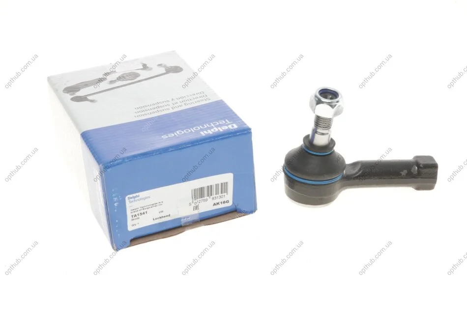 Наконечник тяги рульової VW Caddy 96-00/Skoda Felicia II 94-01/Favorit 89-97 DELPHI UA63 Delphi TA1541 (фото 1)