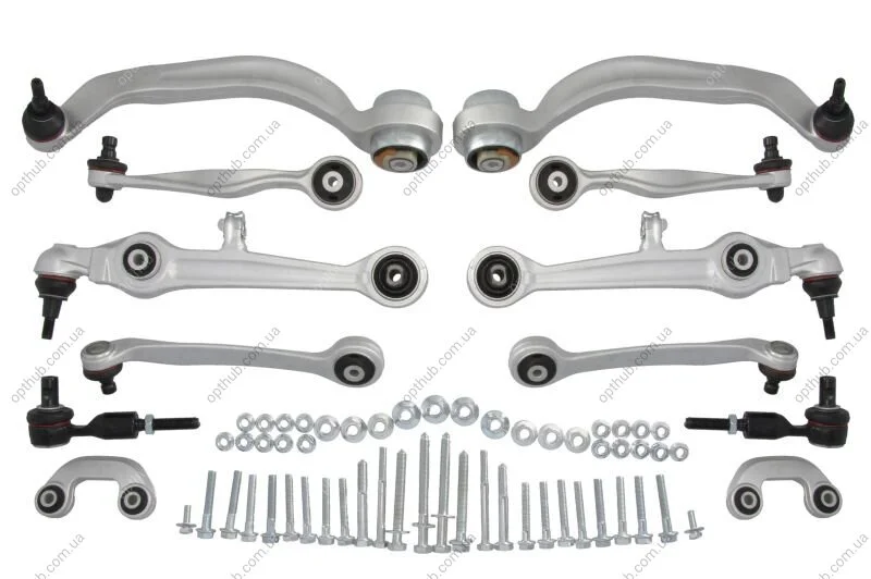 Комплект важелів підвіски AUDI/SKODA/VW A48D5/B5)/A6(4B2/C5)/A6(4B5/C5)/A8(4D2/4D8)/SUPERB I(3U4)/PA -ua Delphi TC1900KIT (фото 1)