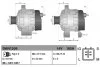 Генератор (14В, 180А, новий із заставою) LEXUS LX TOYOTA LAND CRUISER 200 4.5D 09.07- DENSO DAN1209 (фото 3)