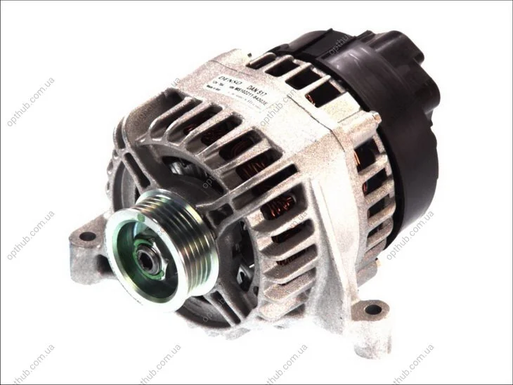 Генератор (14В, 70А, новий із заставою) ALFA ROMEO MITO FIAT 500, DOBLO, FIORINO, GRANDE PUNTO, IDEA, PALIO, PANDA, PUNTO, PUNTO EVO, QUBO, SIENA, STRADA LANCIA MUSA, Y, YPSILON 1.1-1.4LPG 03.96- DENSO DAN517 (фото 1)