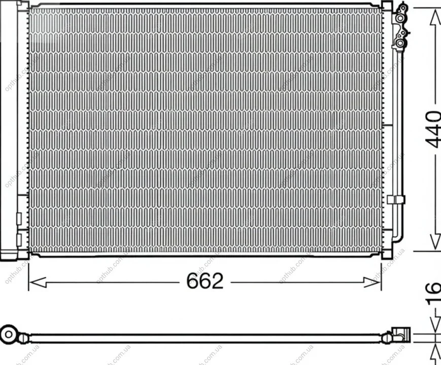 Конденсер кондиціонера DENSO DCN05032 (фото 1)