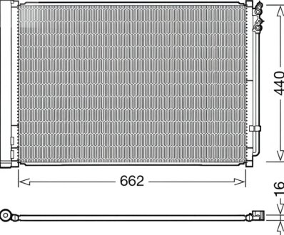 Конденсер кондиціонера DENSO DCN05032