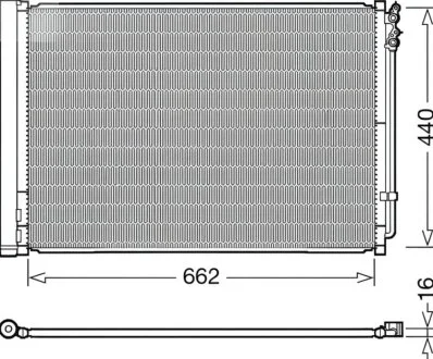 Конденсер кондиціонера DENSO DCN05032