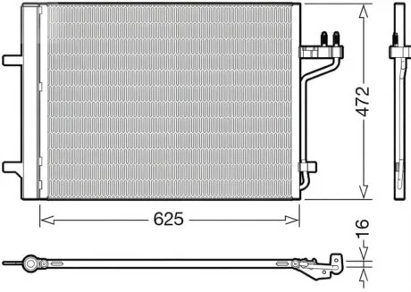 Конденсер кондиціонера DENSO DCN10047