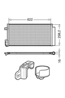 Конденсер кондиціонера ALFA ROMEO MITO -ua DENSO DCN13110