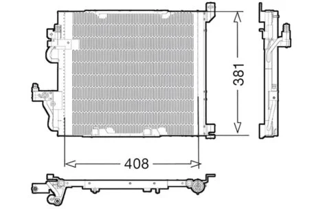 Конденсер кондиціонера OPEL ASTRA H DIESEL -ua DENSO DCN20012