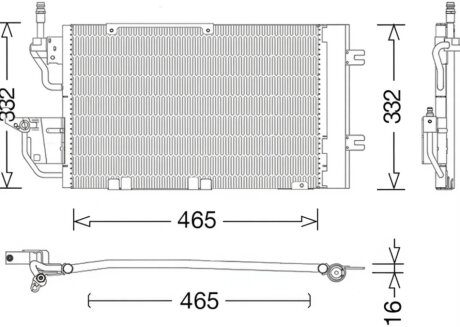 Конденсер кондиціонера DENSO DCN20037