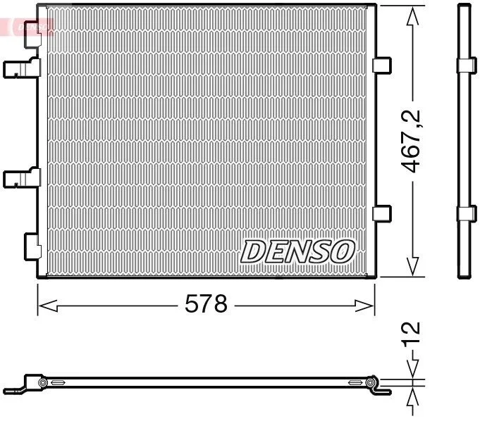 Конденсер кондиционера DENSO DCN20042 (фото 1)