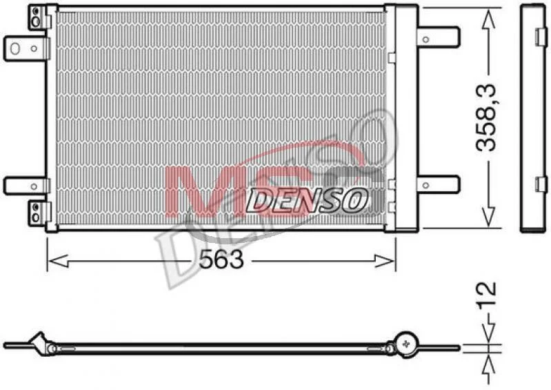 Конденсер кондиціонера DENSO DCN21032 (фото 1)