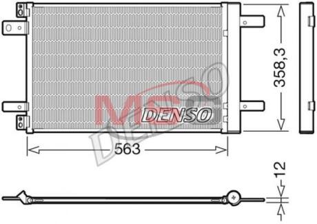 Конденсер кондиционера DENSO DCN21032