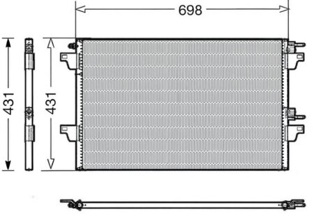 Конденсер кондиціонера RENAULT ESPACE IV 10/2002- -ua DENSO DCN23022