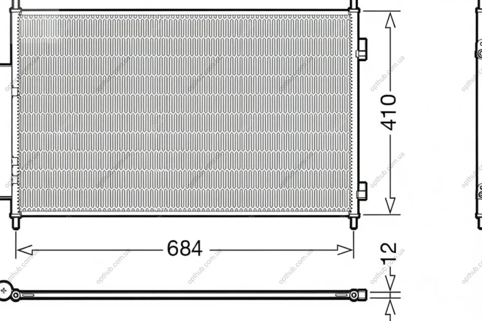 Конденсер кондиционера HONDA HR-V (RU) (15-) 1.5 I|HONDA HR-V (RU) (15-) 1.6 I-DTEC DENSO DCN40027 (фото 1)
