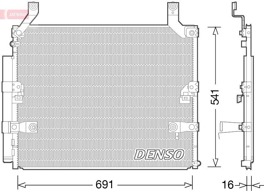 Конденсер кондиціонера DENSO DCN50032 (фото 1)
