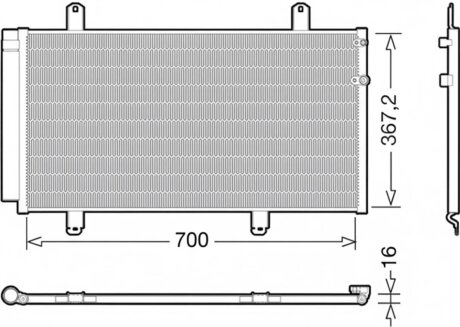 Конденсер кондиціонера LEXUS LS 430, ES350 -ua DENSO DCN51004