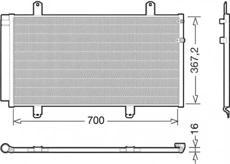 Конденсер кондиціонера LEXUS LS 430, ES350 -ua DENSO DCN51004