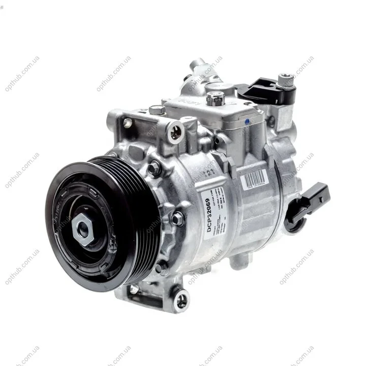 Компресор кондиціонера VW TRANSPORTER V BUS (7HB, 7HJ, 7EB, 7EJ, 7EF, 7EG, 7HF, 7EC) 2.0 TDI 09/2009- -ua DENSO DCP32069 (фото 1)