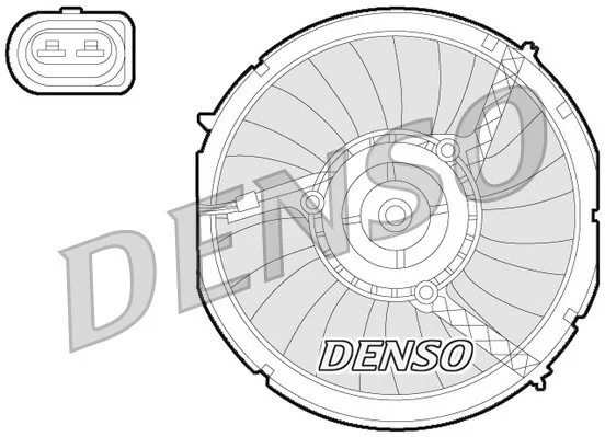 Вентилятор радіатора AUDI A4-A6-A8 -ua DENSO DER02003 (фото 1)