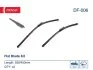 Щітка склоочисника К-Т БЕСКАРКАСНЫЙ 550/450 MM / LHD / BMW 1 F20/F21 (10-) -ua DENSO DF-006 (фото 1)