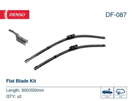 Щетка стеклоочистителя К-Т БЕСКАРКАСНЫЙ / 600/500 MM / LHD / LAND ROVER DISCOVERY V RANGE ROVER SPORT 2013 DENSO DF-087
