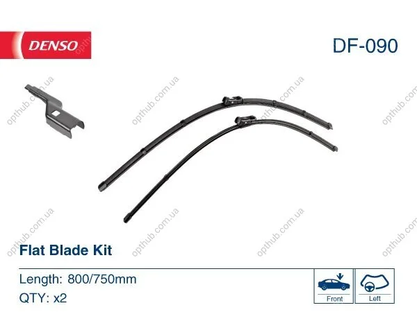 Щітка склоочисника К-Т БЕСКАРКАСНЫЙ / 800/750 MM / LHD / CITROEN C4 (GRAND) PICASSO C4 (GRAND) SPACETOU -ua DENSO DF-090 (фото 1)