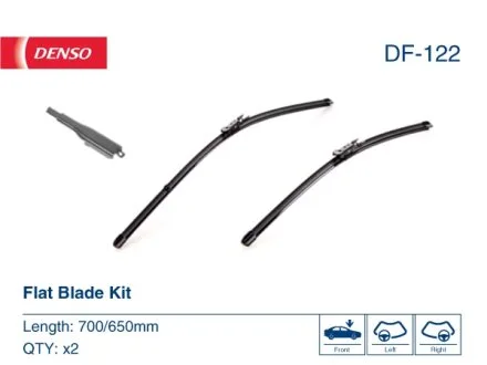 Щетка стеклоочистителя К-Т БЕСКАРКАСНЫЙ / 700/650 MM / LHD/RHD DENSO DF-122